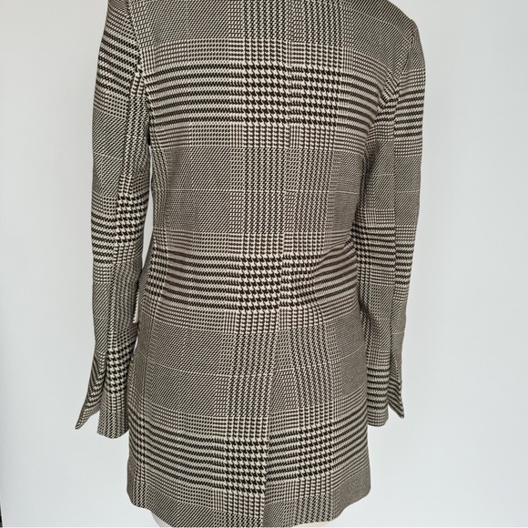 Brown houndstooth check Blazer - Picture 14 of 16
